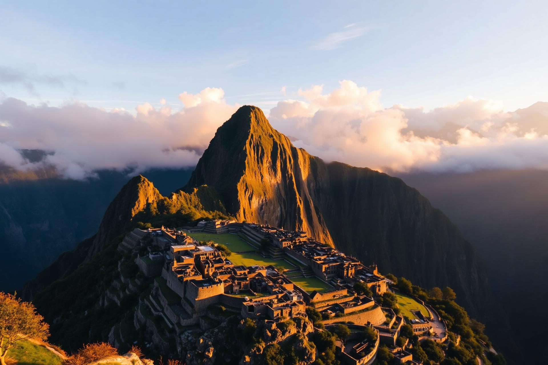 Machu Picchu ao amanhecer